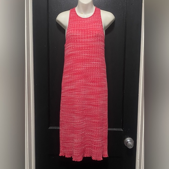 Zara Backless Coral Knit Dress - Picture 3 of 5